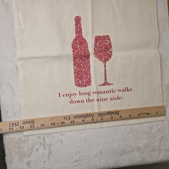 Carly Rae Studio Lightweight Canvas Tote Bag - Wine Theme - Picture 6 of 10